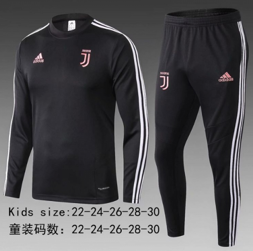 Kids Juventus 2019/2020 Black Training Suit (Sweatshirt+Pants)